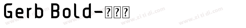 Gerb Bold字体转换